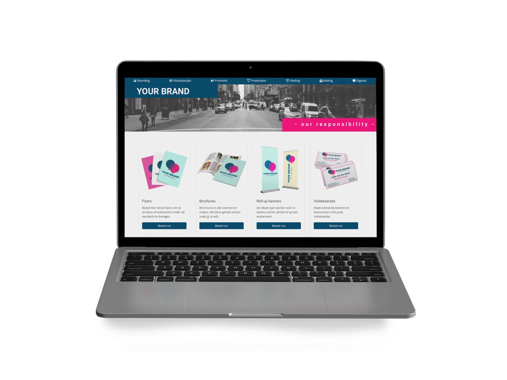 screenshot of Marketing Portal